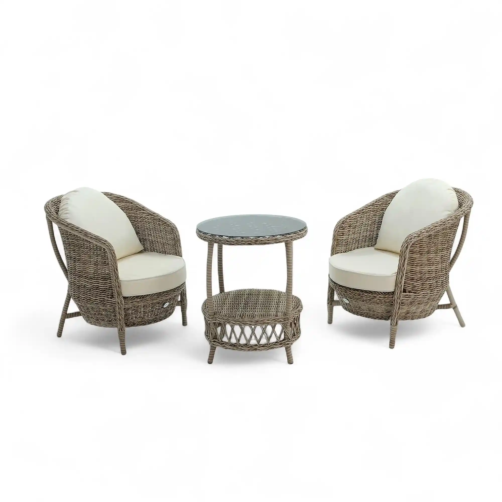 Conjunto Rattan Dedikodu Balkon Bahçe Takımı | 2+1 | Rehome