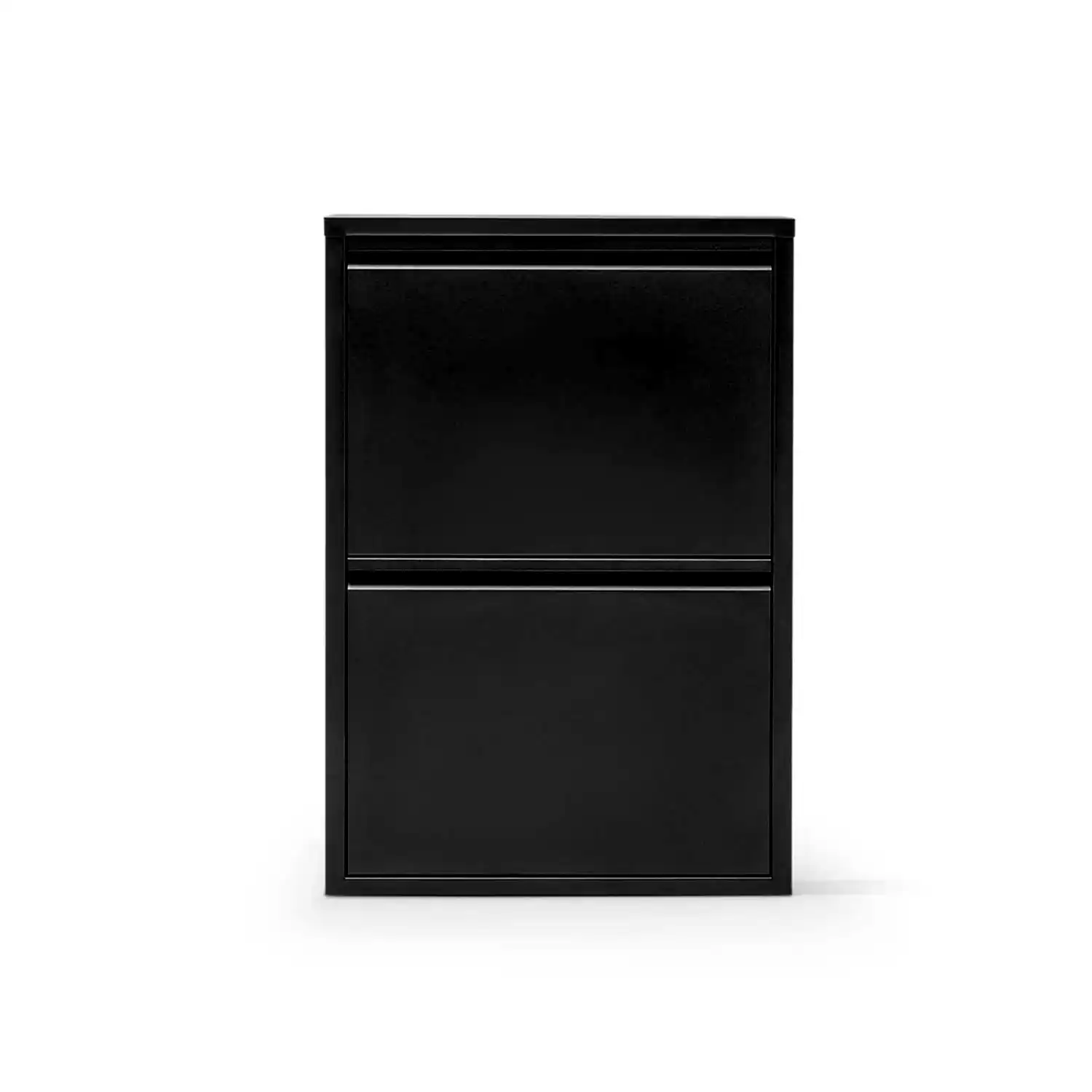 2 Raflı Metal Ayakkabılık | Siyah | Ayakkabı Rafı | Rehome