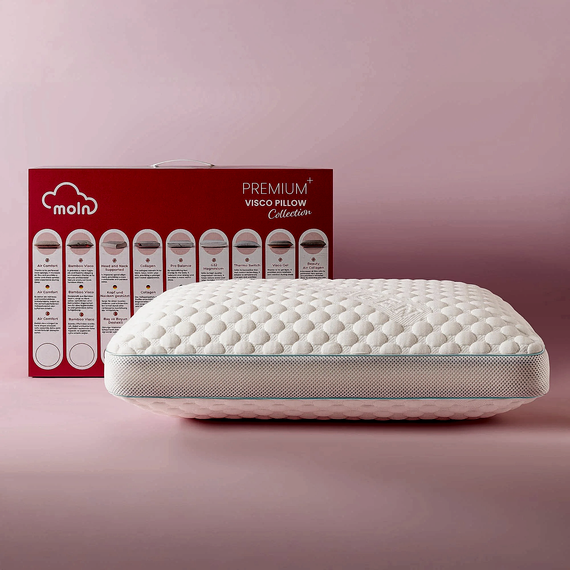 Moln Fresh Collagen Visco Yastık | Cilt Dostu & Anti-Aging