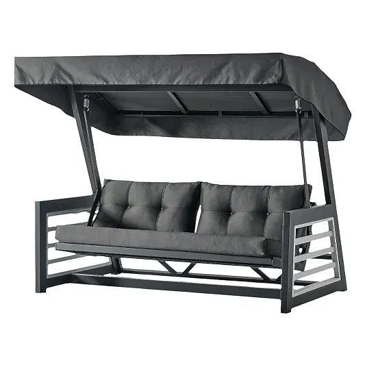 Karum Çift Kişilik Alüminyum Gövdeli Minderli Bahçe Balkon Salıncağı