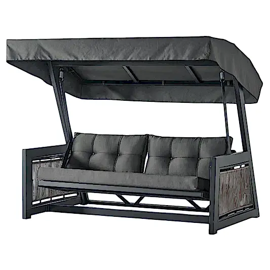 Karum Rope Alüminyum Gövdeli Minderli Bahçe Balkon Salıncağı