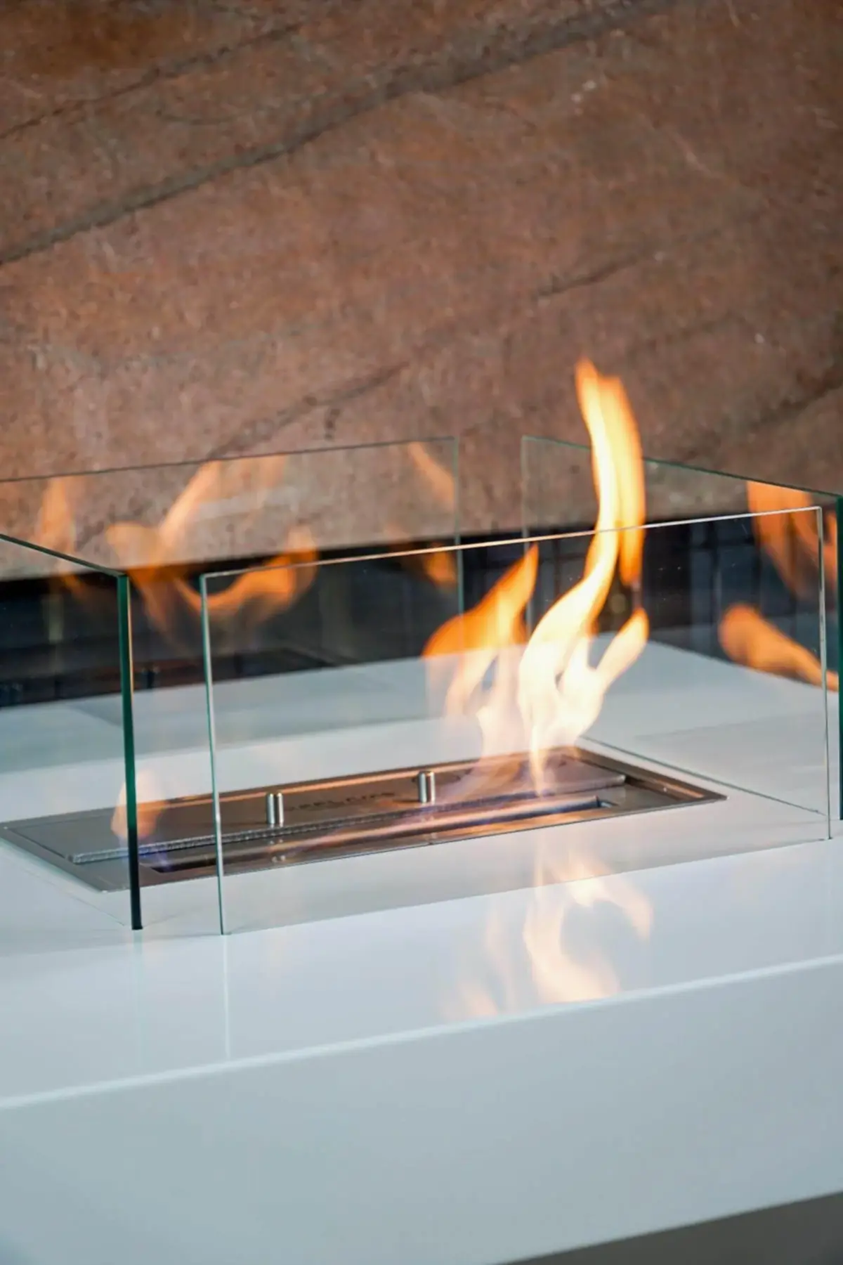 Korflame Petto Taşınabilir Şömine | Dumansız | Rehome