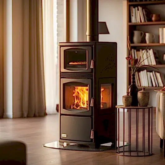 ReHome DKS-19 Katı Yakıt Sobası | Fırınlı |Şömineli Odun Sobası