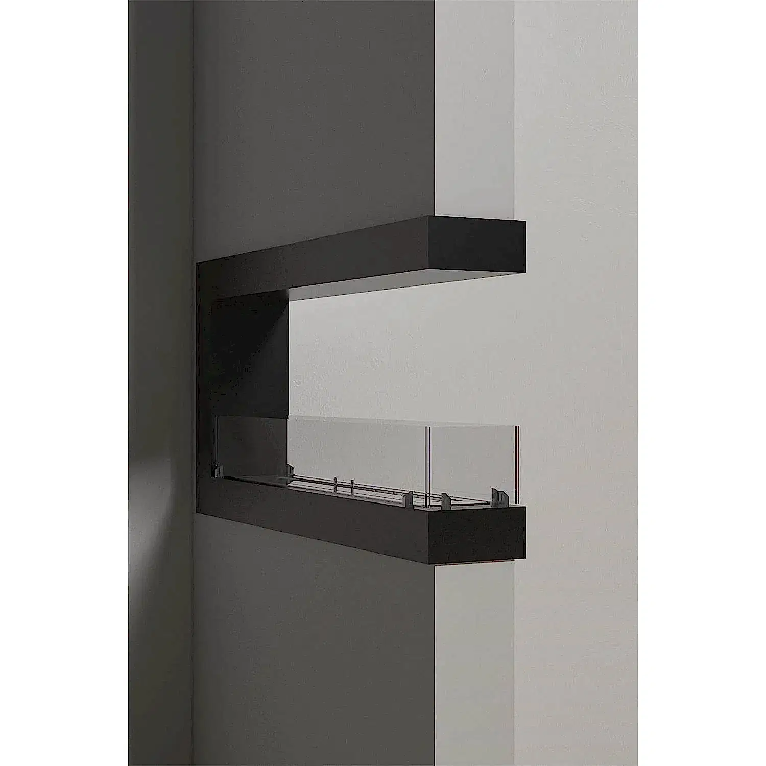 Korflame Epi Large Bacasız Şömine | Duvar Tipi | Dumansız | Rehome