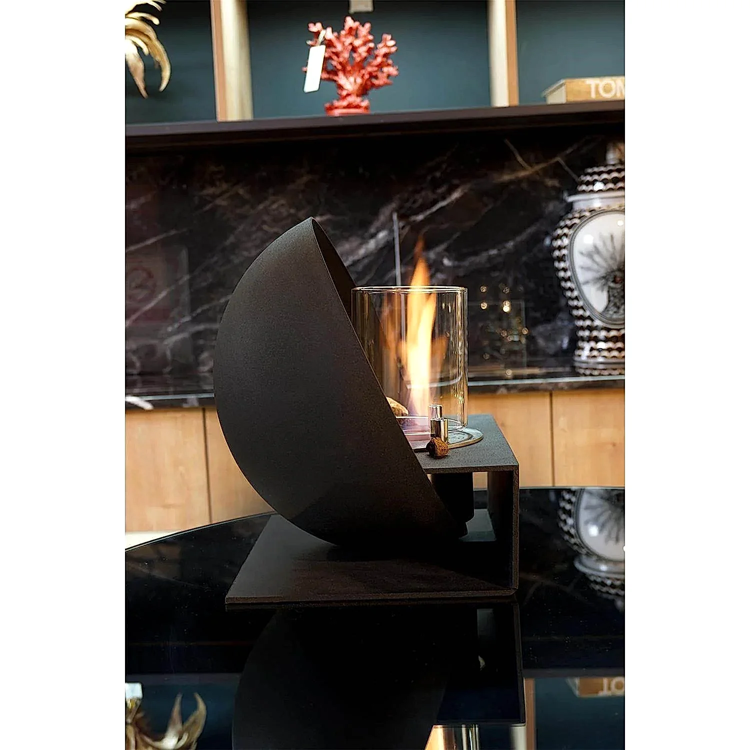 Korflame Metto Masaüstü Şömine | Taşınabilir Şömine | Rehome