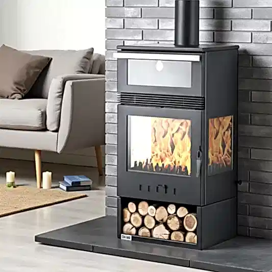 ReHome DKS-15 Katı Yakıt Sobası | Şömine Görüntülü Odun Sobası