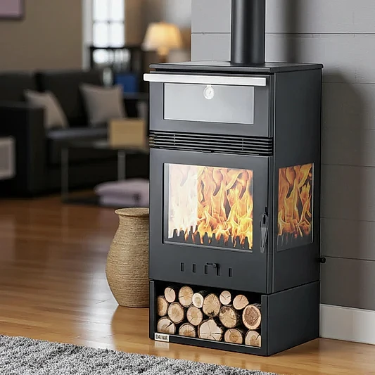ReHome DKS-15 Katı Yakıt Sobası | Şömineli Fanlı Odun Sobası