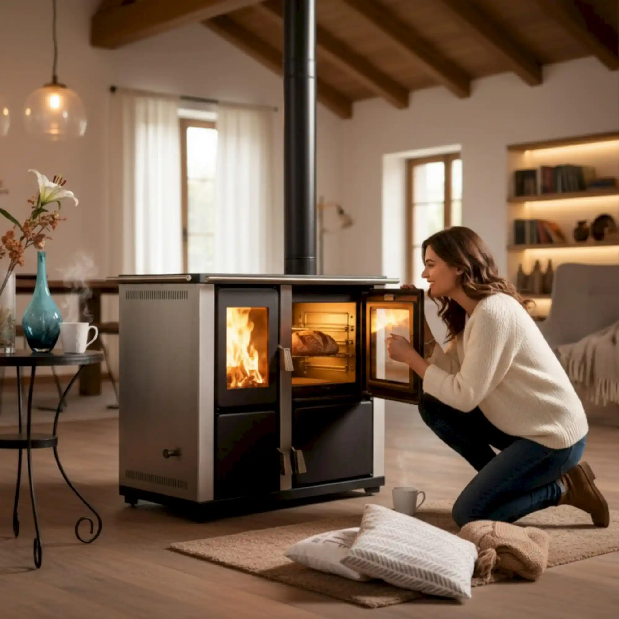 ReHome DKS-18 Katı Yakıt Sobası | Fırınlı Odun Sobası