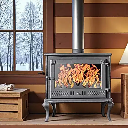 Tek Camlı Döküm Şömine Soba | Erendemir