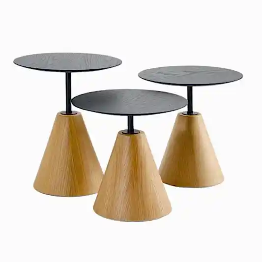 Rehome Üçlü Yuvarlak Mantar Zigon Sehpa Seti No:451 | Salon Sehpa Takımı